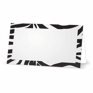 Zebra Print Place Cards for Wedding and Party Events